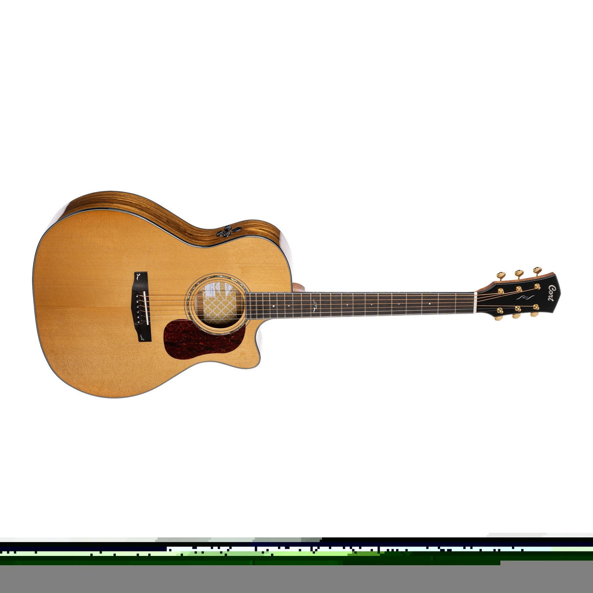 Cort GOLD A6 Acoustic-Electric Guitar Bocote Natural - guitar
