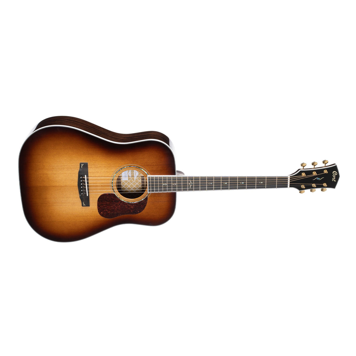 Cort GOLD D8 Acoustic-Electric Guitar Dreadnought Light Burst - guitar