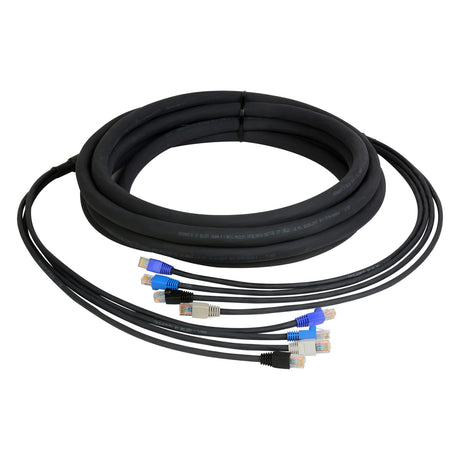 Laird CES-RJ45-300 4-Channel RJ45 CAT5e Tactical Ethernet Snake Cable 300 Foot