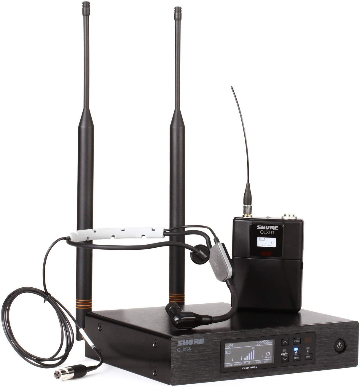 Shure QLXD14/SM35 Wireless Headworn Microphone System - G50: 470 - 534 MHz