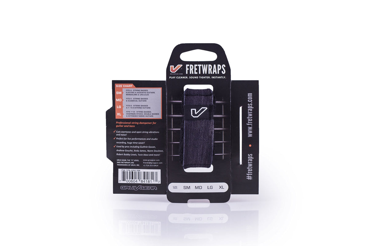 Gruv Gear FretWraps String Muter Wood Ebony 1-Pack Small - accessories