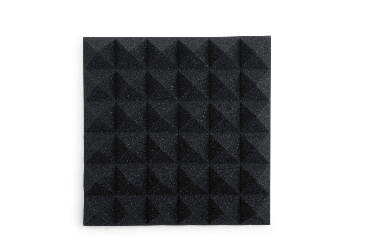 Gator GFW-ACPNL1212PCHA-2PK 2 Pack of Charcoal Acoustic Pyramid Panel 12 x 12 Inches