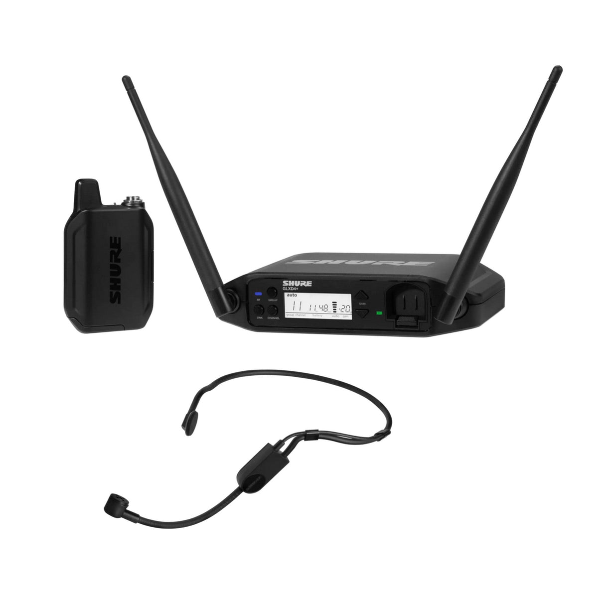 Shure GLXD14 + /PGA31 Digital Wireless PGA31 Headset Microphone System Z3 2.4 5.8 GHz - With Case