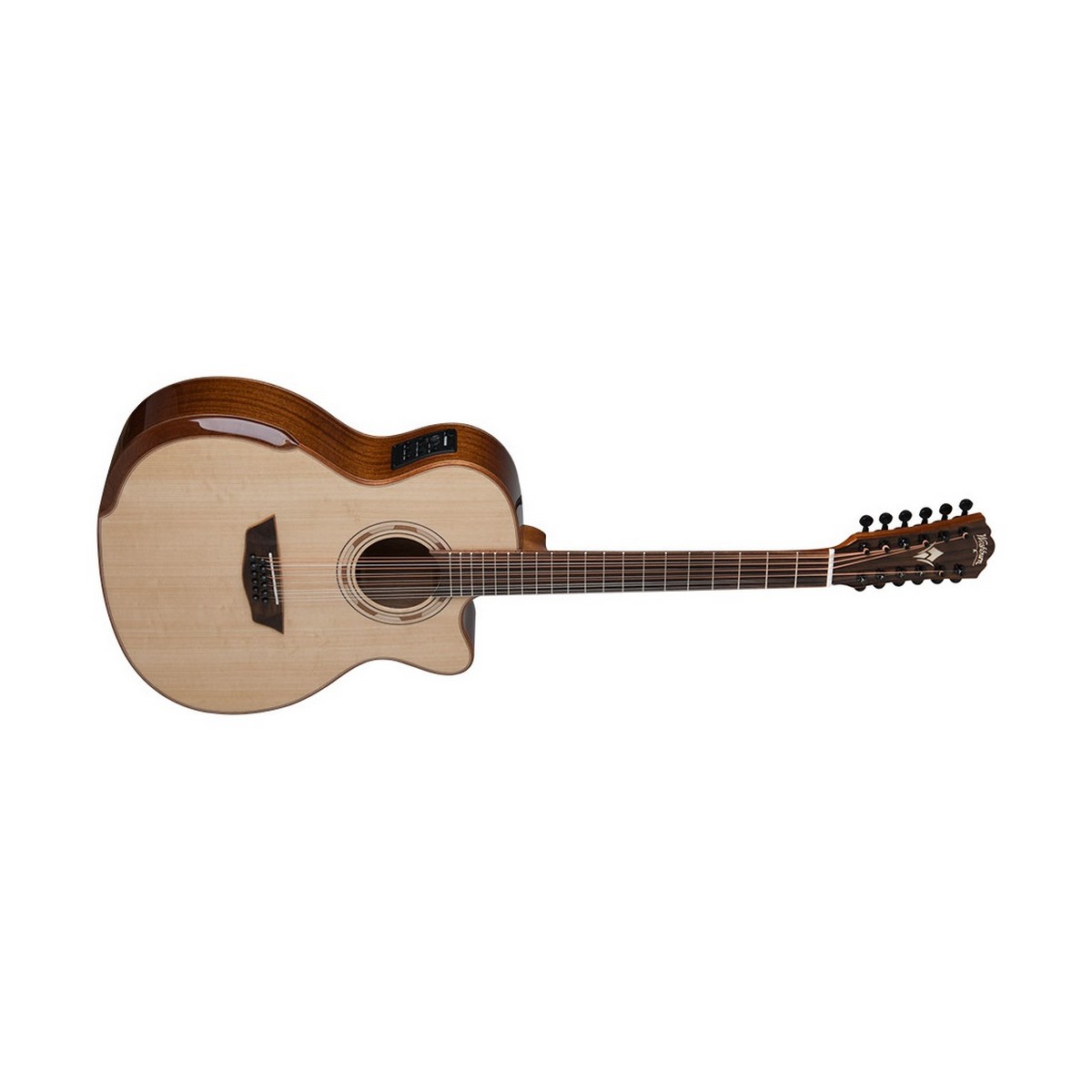 Washburn G15SCE-12 Comfort Deluxe Series Grand Auditorium Acoustic/Electric Guitar 12-String - guitar