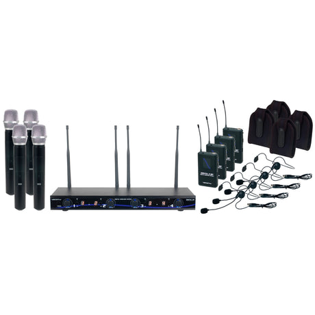 VocoPro DIGITAL-34-ULTRA 4-Channel Digital Wireless Handheld/Headset/Instrument System 902-927.2 MHz