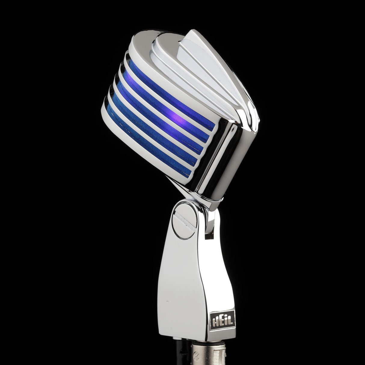 Heil Sound The Fin Cardioid Dynamic Microphone Chrome Body / Blue LED
