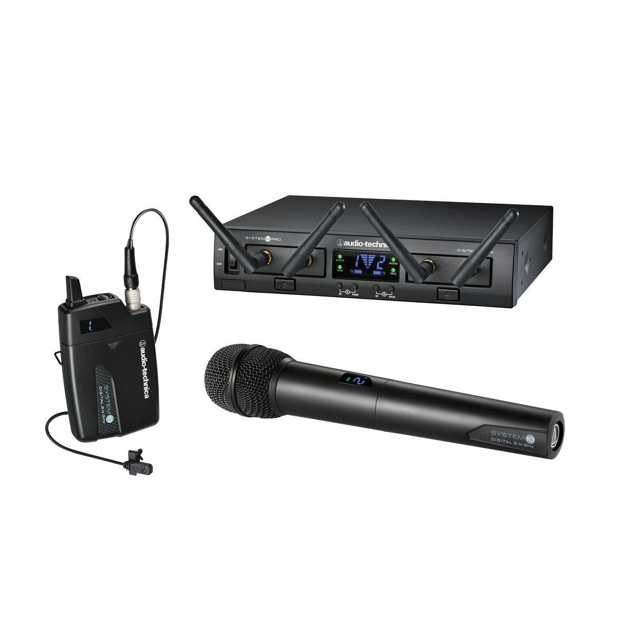 Audio-Technica ATW-1311/L Dual Channel Lavalier Microphone Rack Mount Wireless System