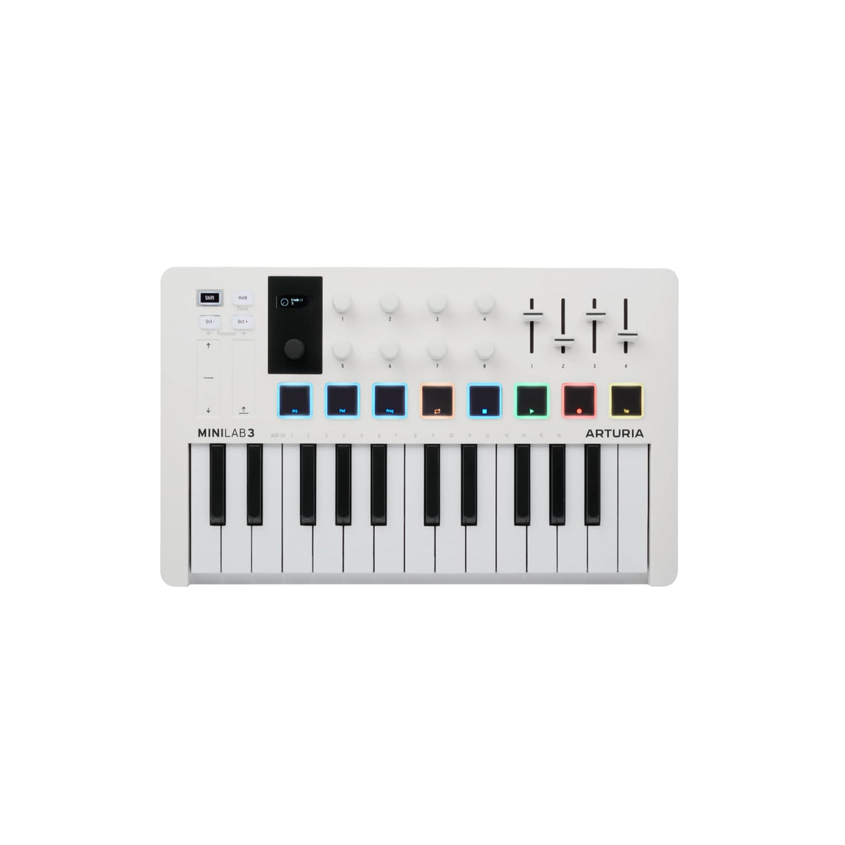 Arturia MiniLab 3 25-Note Compact MIDI Keyboard and Pad Controller White (Used) - used