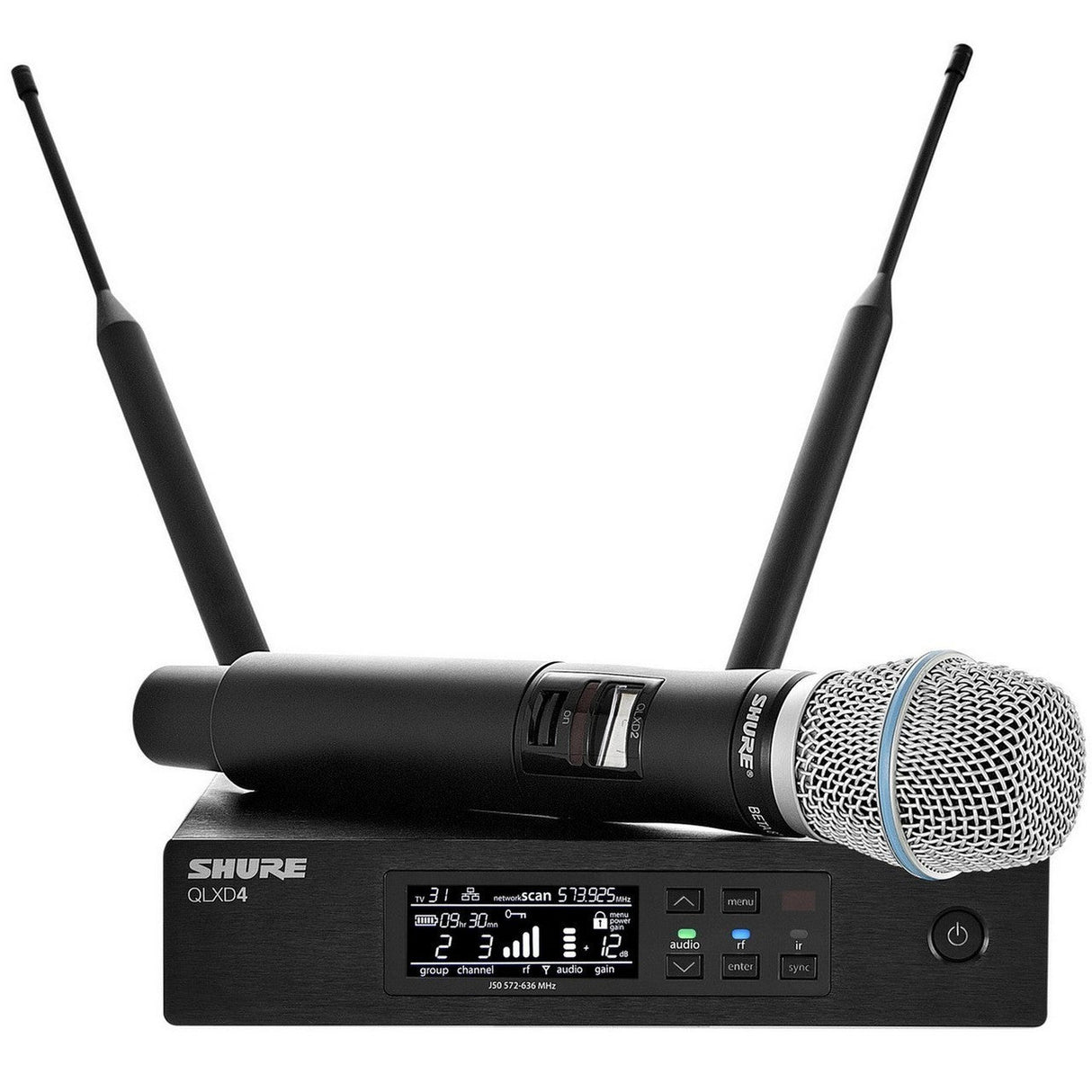 Shure QLXD24/B87A Handheld Wireless System - G50: 470 - 534 MHz