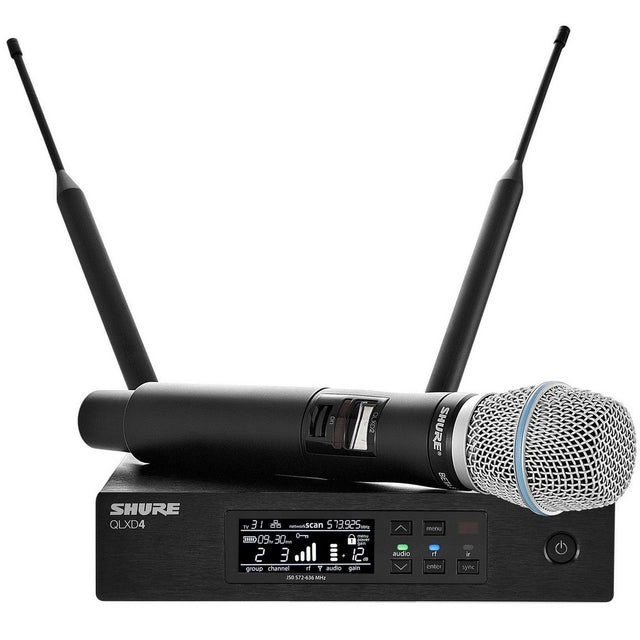 Shure QLXD24/B87A Handheld Wireless System - G50: 470 - 534 MHz