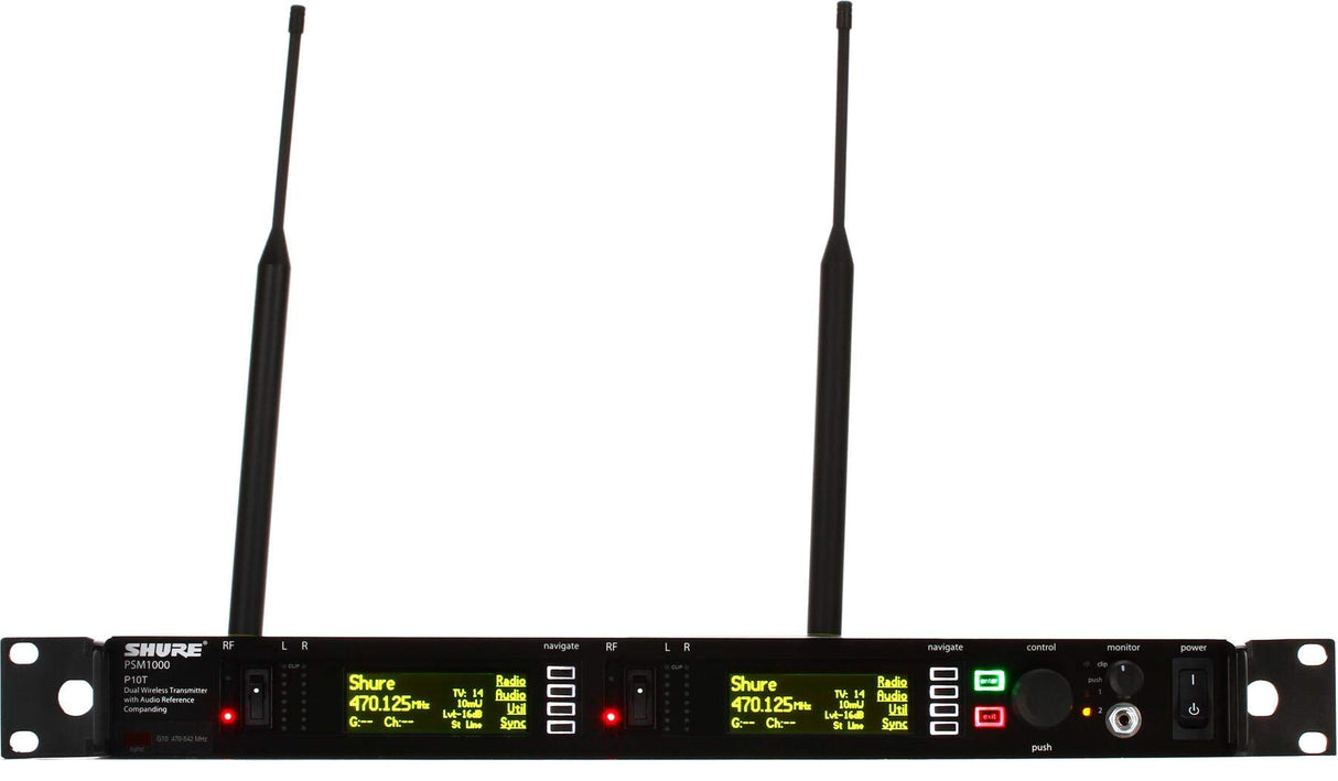 Shure P10T G10 PSM1000 Dual Rack Unit Wireless Transmitter