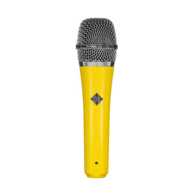 Telefunken M80 Supercardioid Handheld Dynamic Microphone Yellow with Chrome Grille