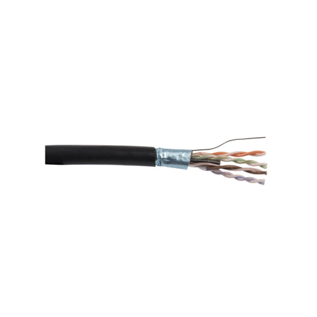 Liberty AV Category 6A F/UTP EN Series 23 AWG 4 Pair Shielded Cable 1000-Foot Reel Black