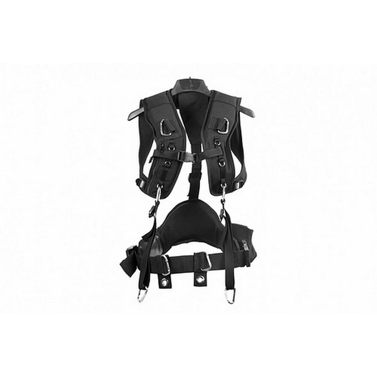Porta Brace AH-3H-MEMS Heavy Duty Audio Harness with Padded Straps Small Black