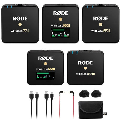 RODE Wireless GO II Dual Channel Microphone System Bundle