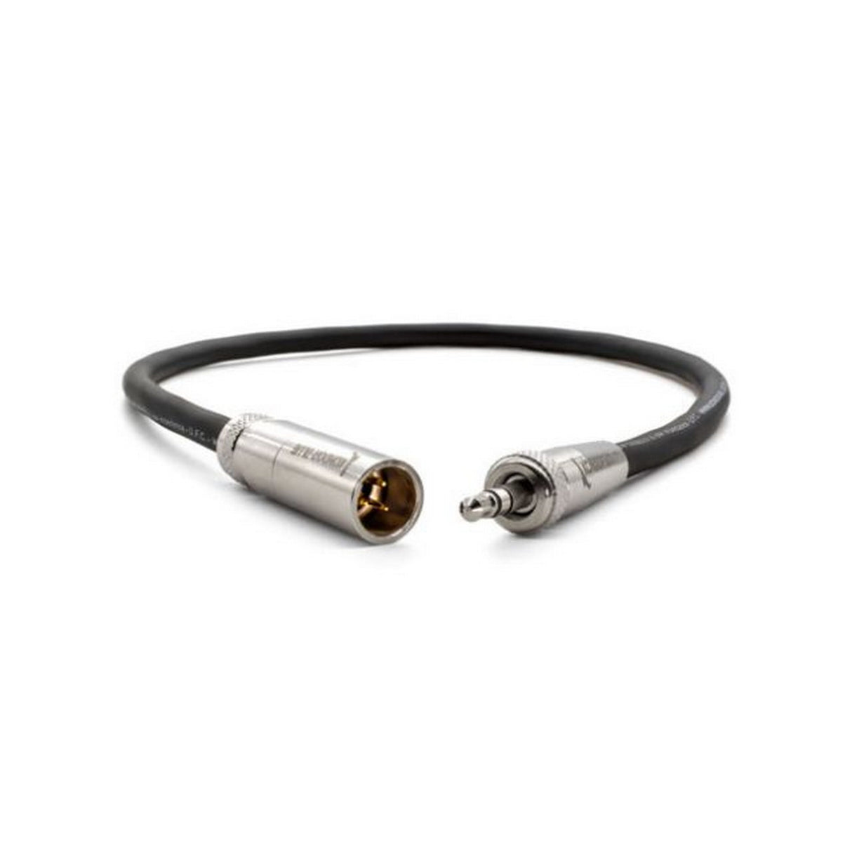 Kondor Blue MiniplugWscrew-Bk Mini XLR to 3.5mm Locking Screw Mini Plug Black