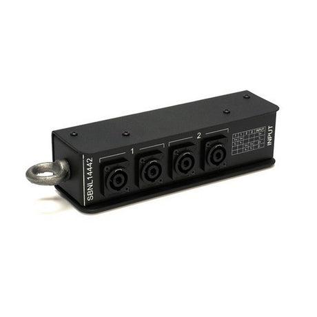 Whirlwind SBNL14442 Speakon Splitter - 1 NL4 4 NL4 Wired as Pairs