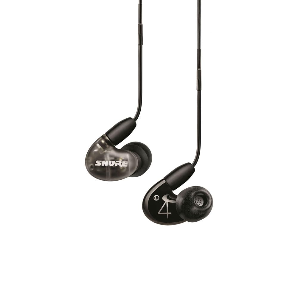 Shure AONIC 4 SE42HYBK + UNI Wired Sound Isolating In-Ear Headphone Black/Gray (Used) - used