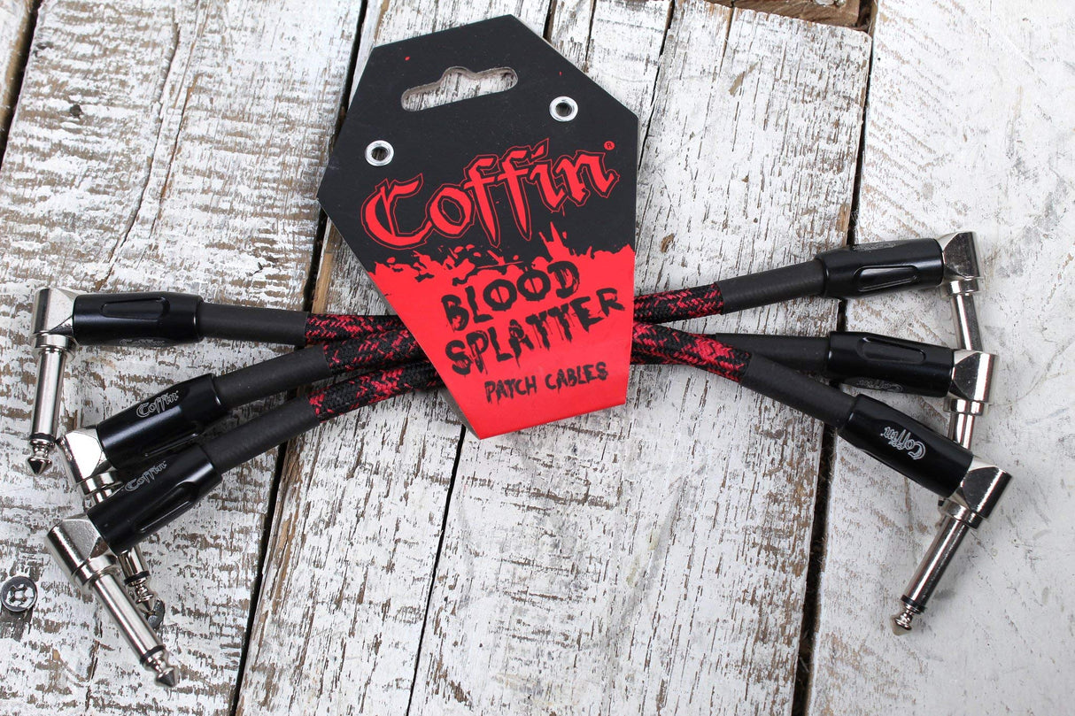 Coffin CF-ICBS6 6 Inch Bloodsplatter Patch Cable 3 Pack