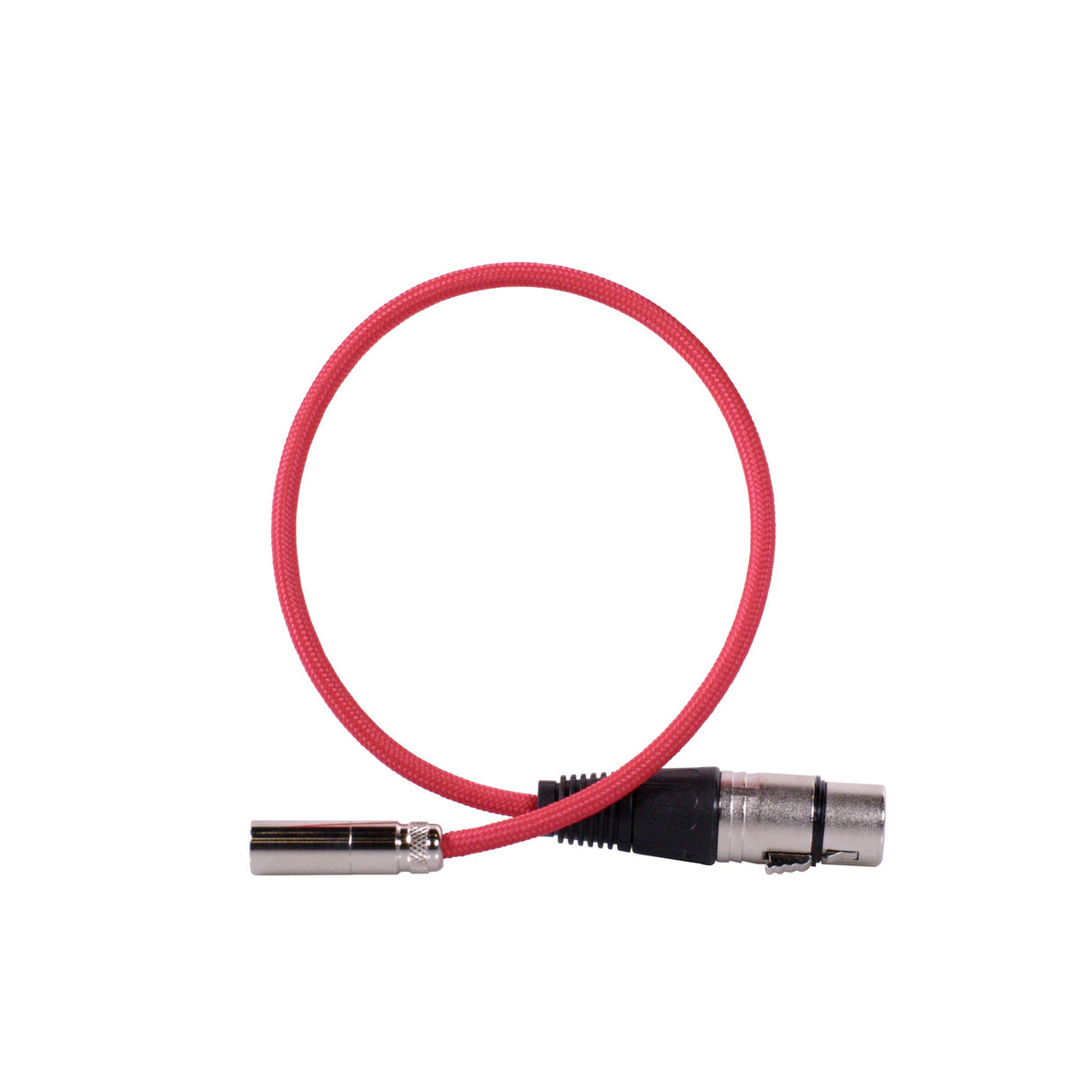 1SV Mini XLR Male to XLR Female Cable, 16-Inches, Red