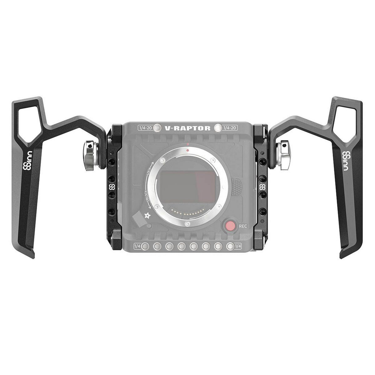 8Sinn 8-RSP-RR + 8-LSP-RR + 2PCS8-THBRAVEN Right and Left Side Plate for RED V-RAPTOR with Dual Black Raven Top Handles