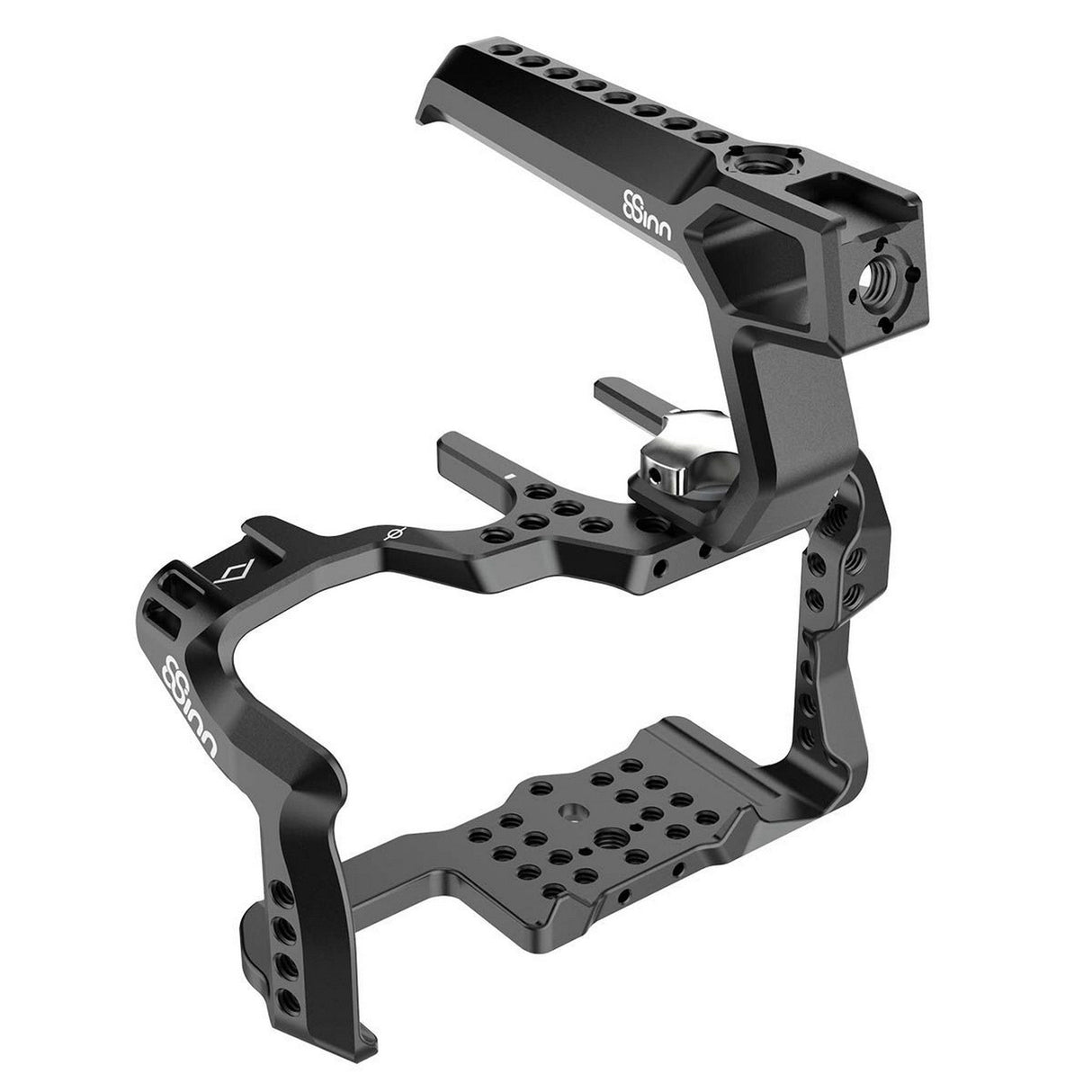 8Sinn 8-GH5 C V2 + 8-THBRAVEN Camera Cage with Black Raven Top Handle for GH5/GH5M2/GH5S