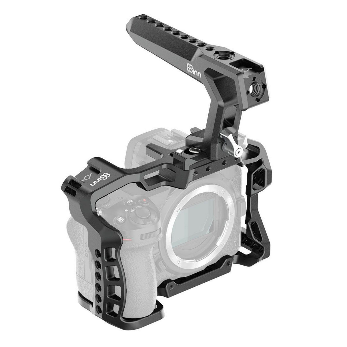 8Sinn 8-NZ6Z7 C V2 + 8-THBCROW Camera Cage with Black Crow Top Handle for Nikon Z6/Z6/Z6 II/Z7II