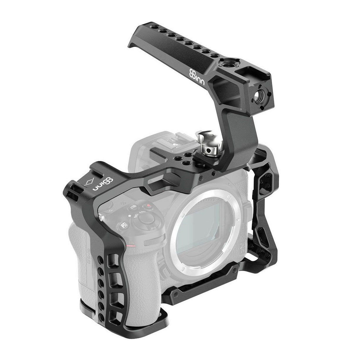 8Sinn 8-NZ6Z7 C V2 + 8-THBRAVEN Camera Cage with Black Raven Top Handle for Nikon Z6/Z6/Z6 II/Z7II