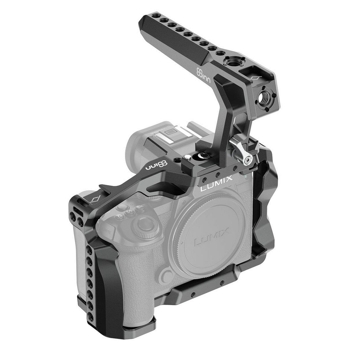 8Sinn 8-PS5II C + 8-THBCROW Camera Cage with Black Crow Top Handle for Panasonic Lumix S5II/S5IIX