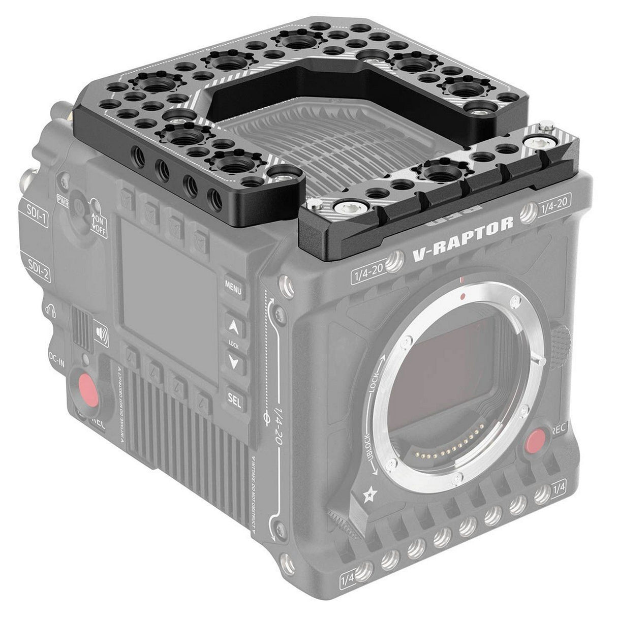 8Sinn 8-TPR-V-R + 8-NR-RKVR Top Plate for RED V-Raptor with NATO Rail