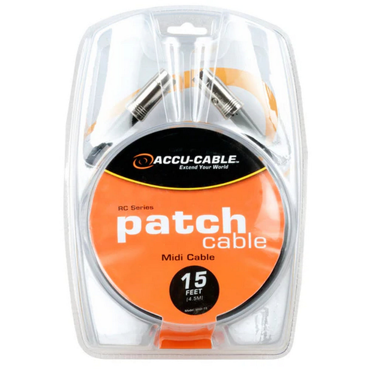 Accu Cable MIDI-15 15-Pin MIDI Cable, 15-Feet