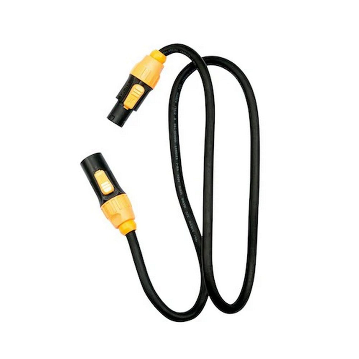 Accu Cable SIP113 IP65 Power Twist Lock Male-to-Female Link Cable, 3-Feet