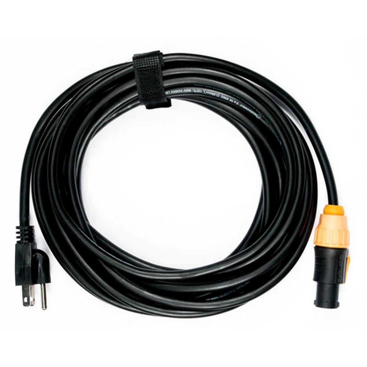 Accu Cable SIP1MPC25 IP65 Power Twist Lock to Edison Plug Cable, 25-Feet