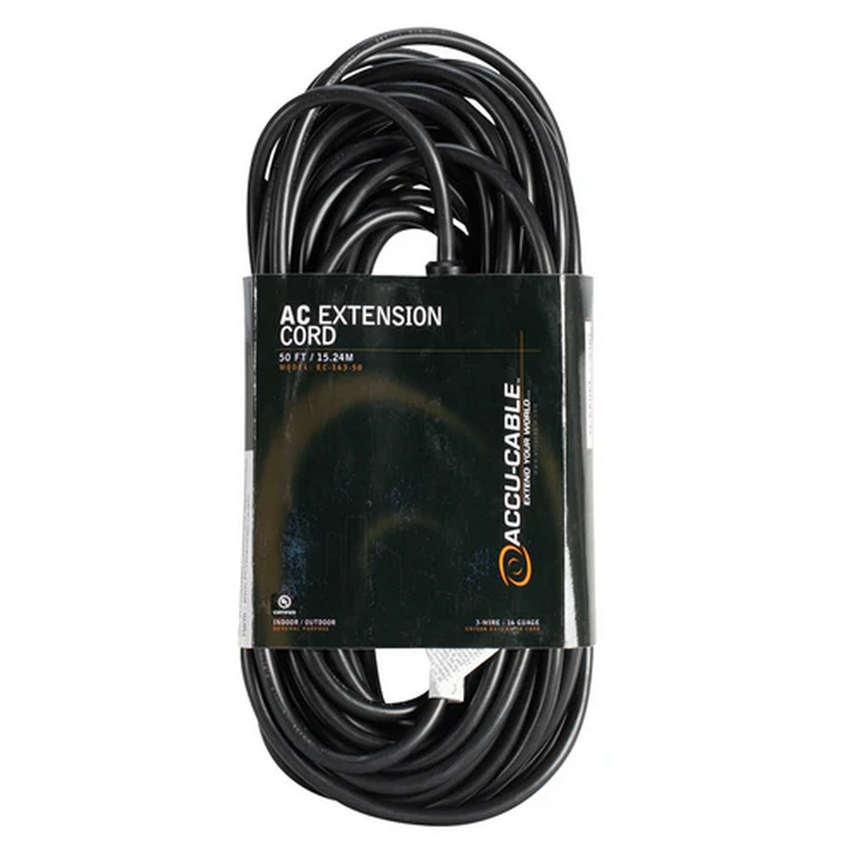 Accu Cable EC16350 16 Gauge Extension Cord, 50-Feet