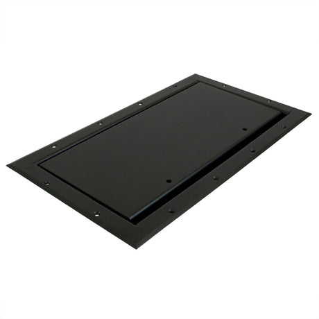 Ace Backstage Co. 124M2BK-FF Double Wide Pocket with Flush Flange/Standard Modified Lid 3/4 Inch