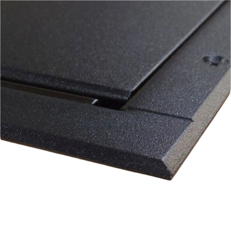 Ace Backstage Co. 132M2BK-FF Super Pocket with Flush Flange/Standard Modified Lid 3/4 Inch Black