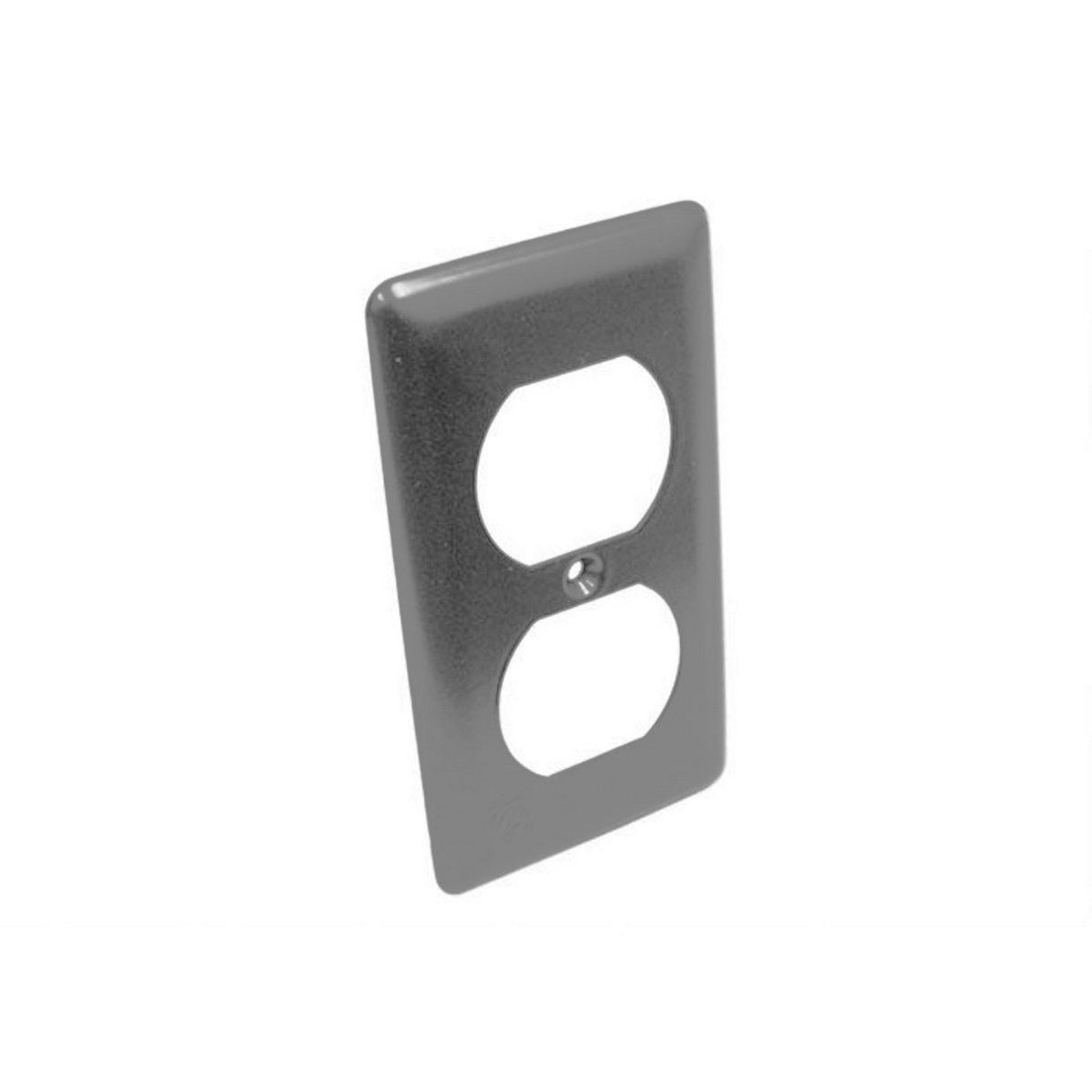 Ace Backstage Co. DTB Narrow Black Aluminum 2-Gang Duplex Cover Plate