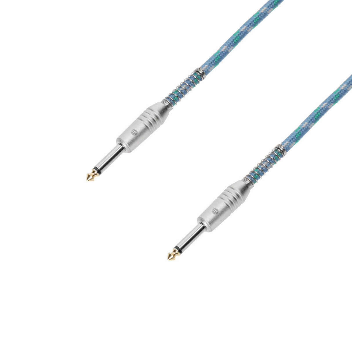 Adam Hall 3 STAR IPP 0600 VINTAGE 6.3mm Jack TS Instrument Cable Blue 6-Meters