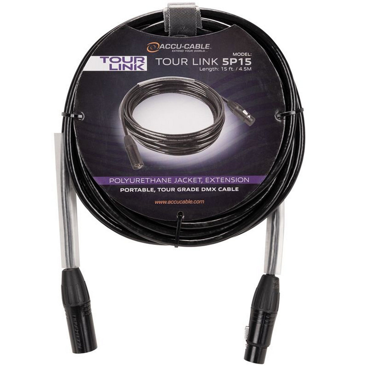 ADJ TOUR LINK Tour Grade DMX Cable - 15-feet