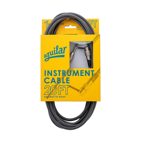 Aguilar AGINST Heavy Duty Instrument Cable with Conductive PE Shielding - 20 feet / Straight to Right