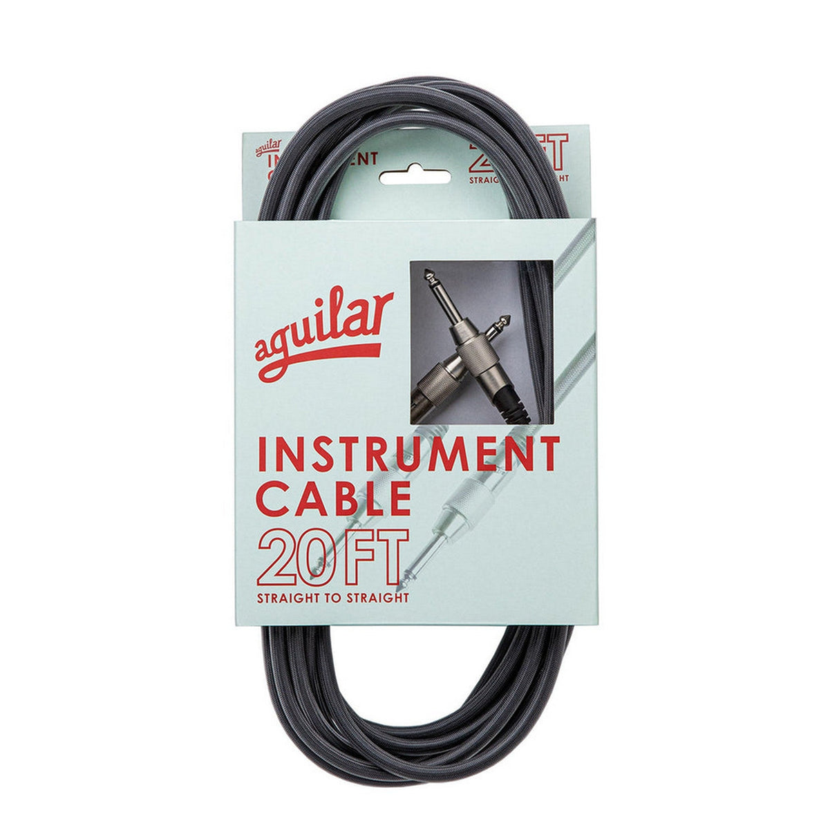 Aguilar AGINST Heavy Duty Instrument Cable with Conductive PE Shielding - 20 feet / Straight to Straight