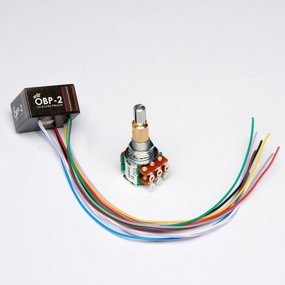 Aguilar OBP Series Onboard Preamp for Bass Guitars - 2-Band Boost/Cut / Stacked Treble/Bass Pot