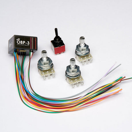 Aguilar OBP Series Onboard Preamp for Bass Guitars - 3-Band Boost/Cut / Separate Treble, Mid, & Bass Pots w/Mini-Toggle