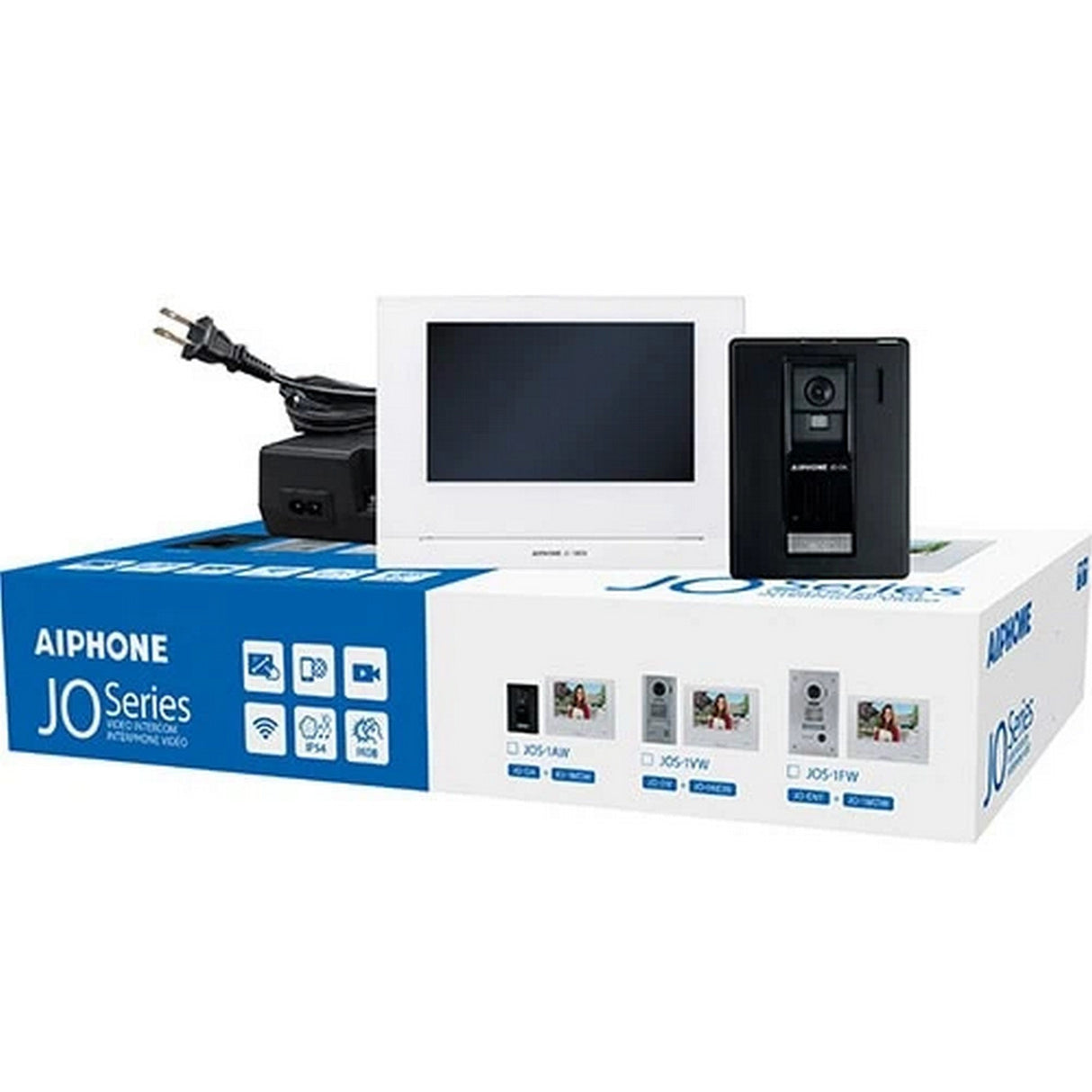 Aiphone JOS-1AW JO Series Mobile-Ready Box Set with Standard Surface-Mount Door Station