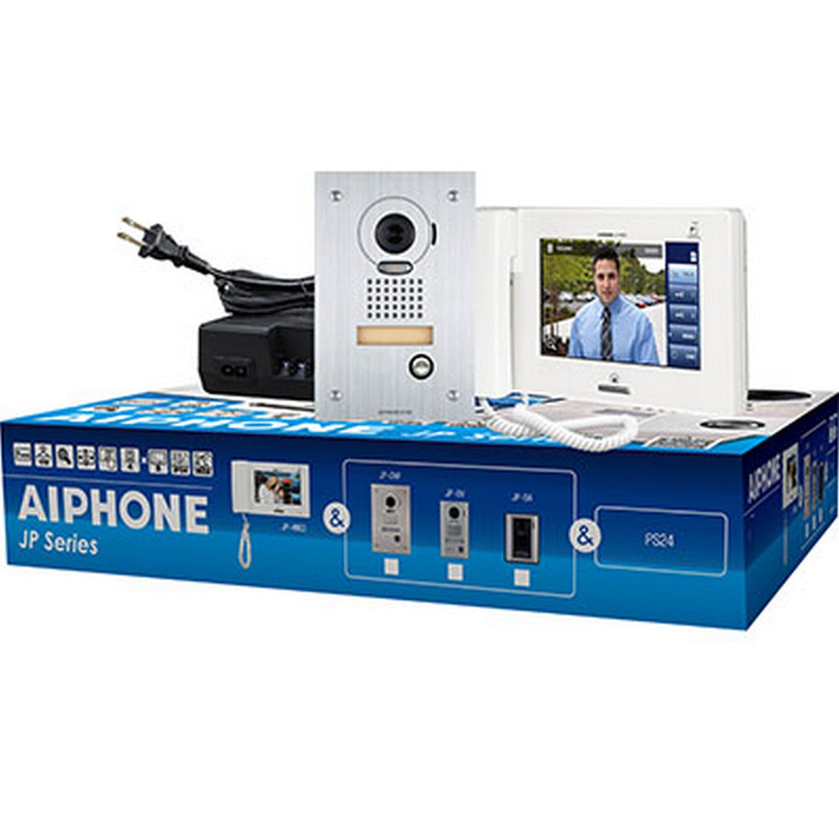 Aiphone JPS-4AEDF Flush Video Intercom Set with 7-Inch Touchscreen