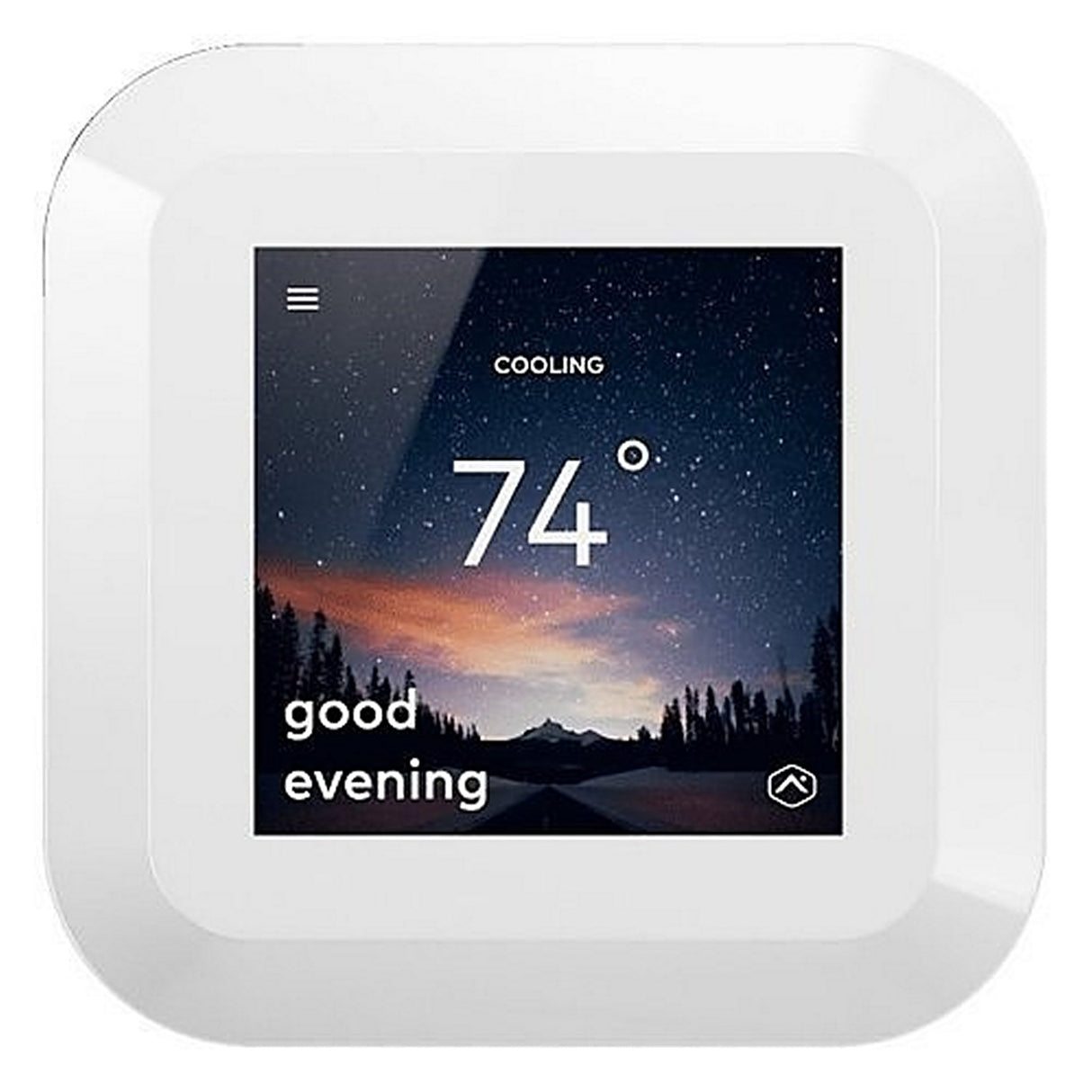 Alarm.com Smart Thermostat HD - Color Touchscreen - White