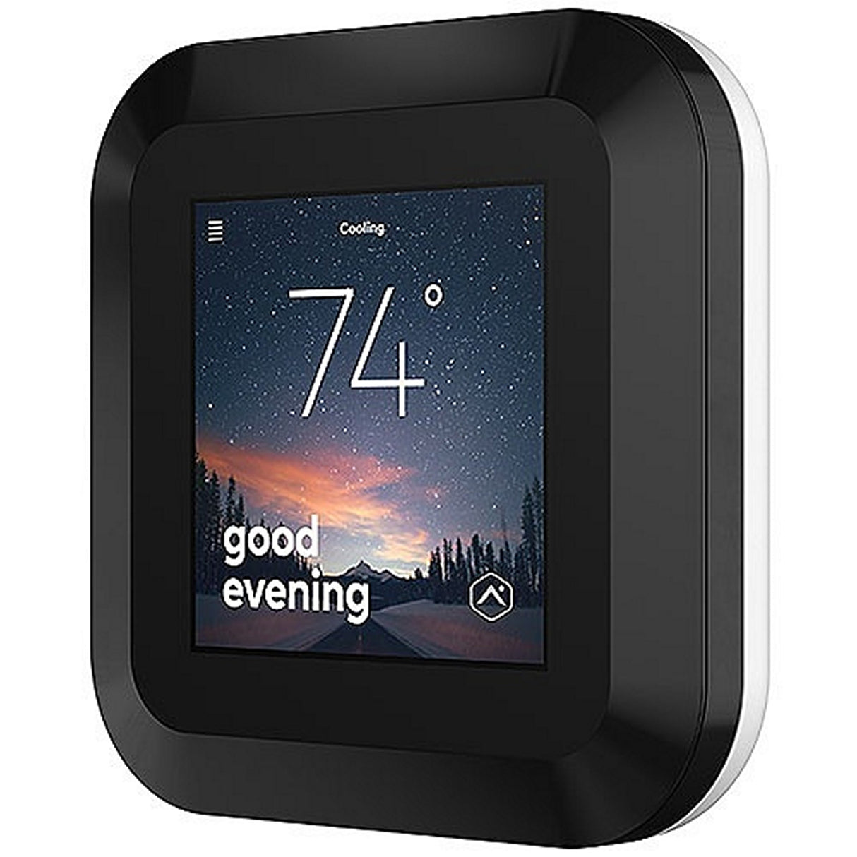 Alarm.com Smart Thermostat HD - Color Touchscreen - Black