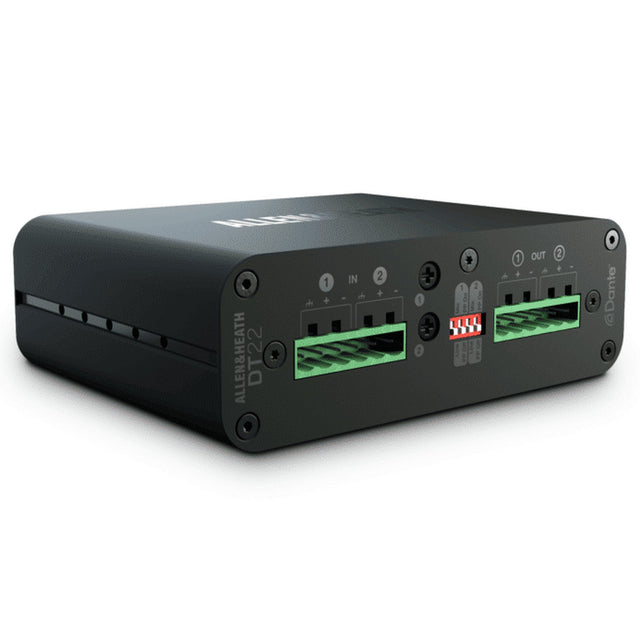 Allen & Heath AH-DT-22-M Dante I/O Interface 2 In/2 Out No Power Supply