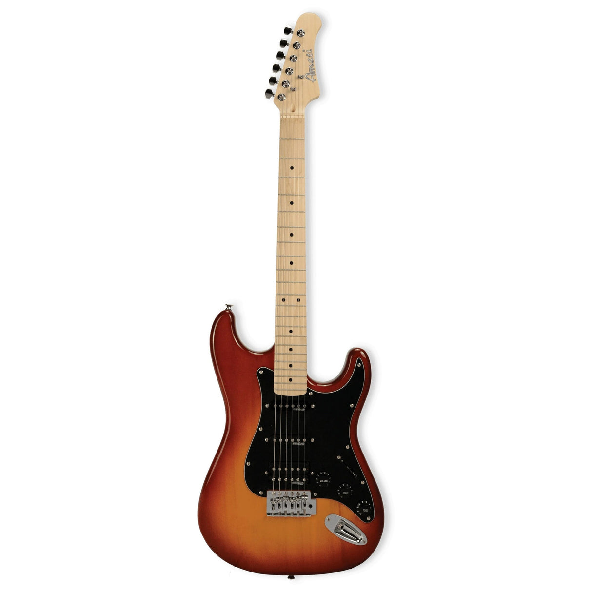 Amati Guitars 20STHG Double Cutaway/Humbucker-Solid Poplar 6-String Electric Guitar (Gloss Cherry Sunburst Finish)