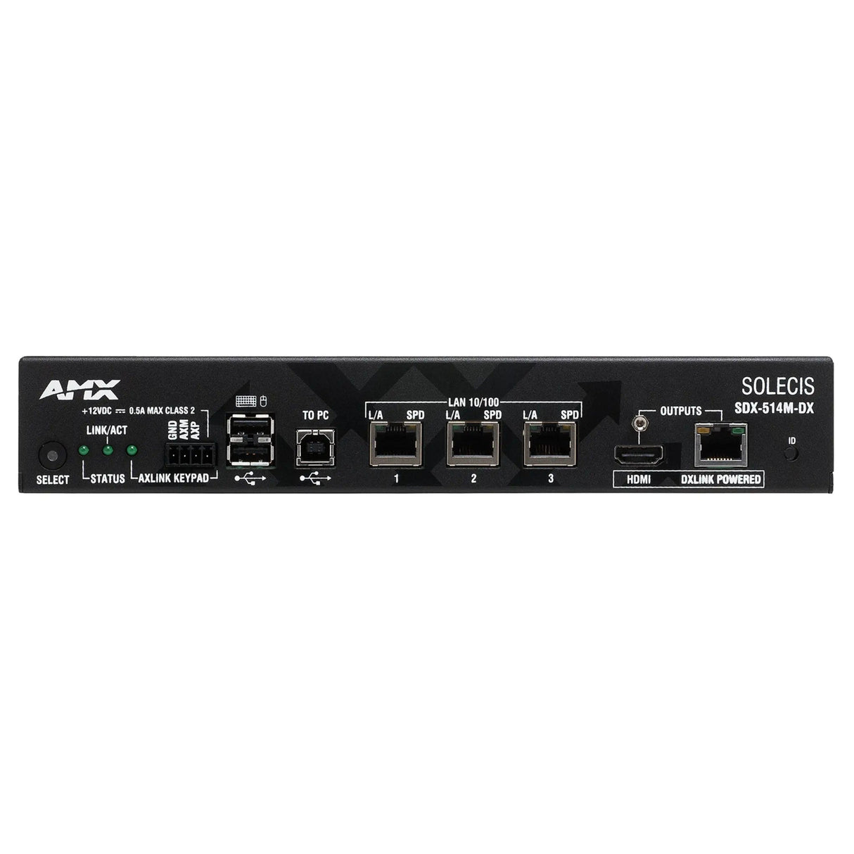 AMX SDX-514M-DX Solecis 5 x 1 4K Multi-Format Digital Switcher with DXLink Output
